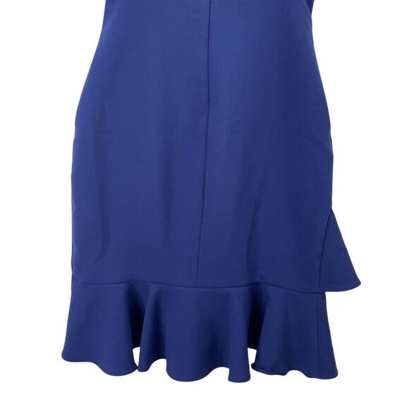 Likely Verona ruffle mini sheath Dress‎ Size 2 Blueprint blue - Picture 6 of 11